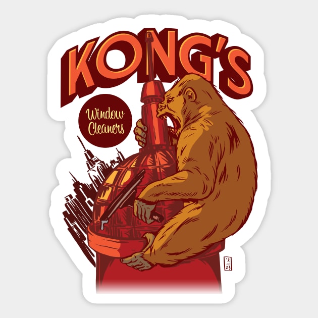 Kong's Window Cleaners Sticker by Thomcat23